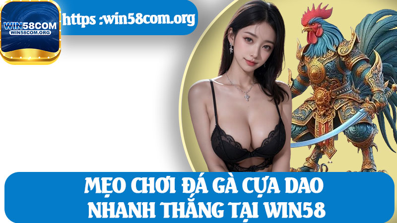 Mẹo Chơi Đá Gà Cựa Dao Nhanh Thắng Tại WIN58